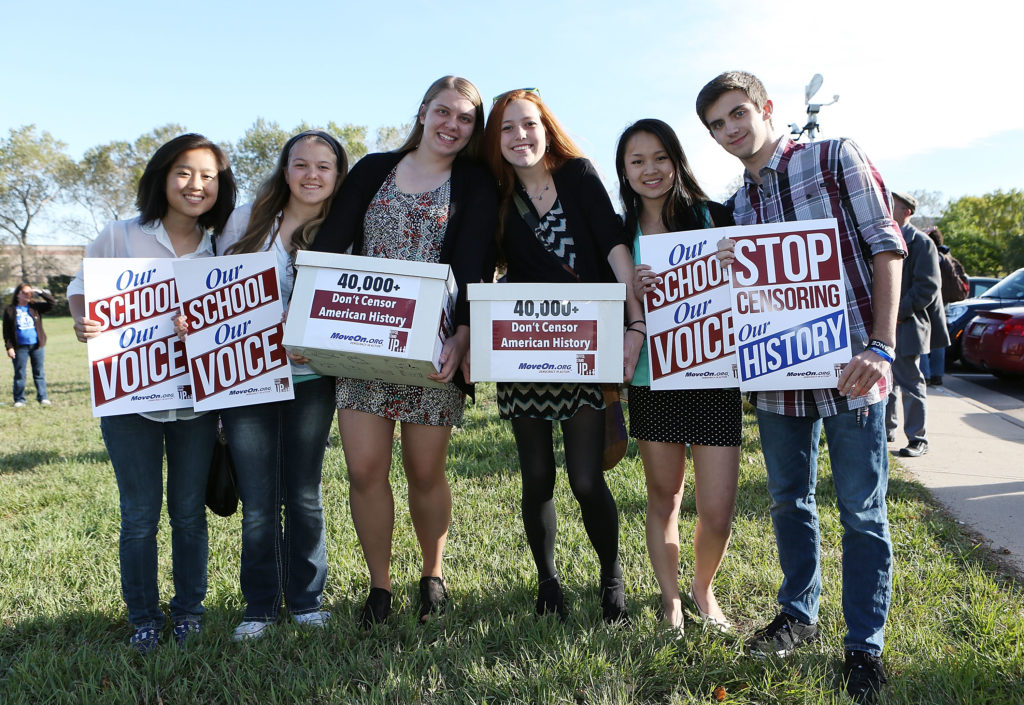 Students Protest School Board's Censorship Of History Curriculum