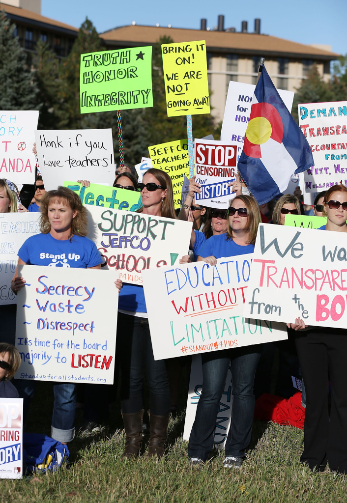 Students Protest School Board's Censorship Of History Curriculum